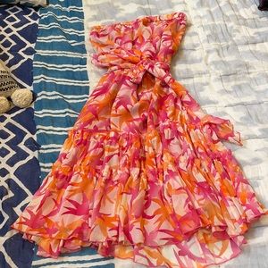 Pink & orange pretty Diane Von Furstenberg dress